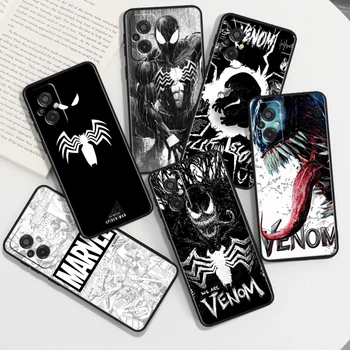 Marvel Funny Venom Cool Xiaomi Redmi 12C 11A 11 10C 10X 9T 9C 9AT 9A 8A 7A Plus fekete puha telefontok