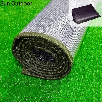 Többcélú hálószőnyeg piknikszőnyeg Vastagítsa meg a kétoldalas alumínium film nedvességálló szőnyegét Kültéri összecsukható vízálló matrac