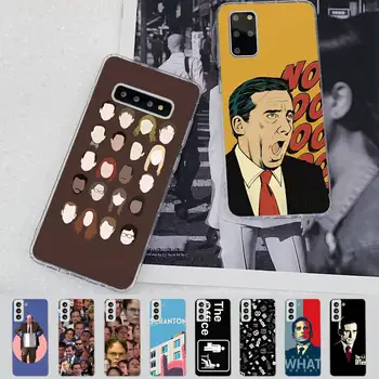 Michael Scott Az irodai vicces humorú TV-telefontok Samsung S21 A10-hez Redmi Note 7-hez 9 Huawei P30Pro Honor 8X 10i borítóhoz