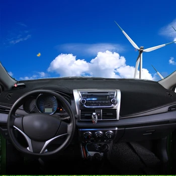 Toyota Yaris XP130 2014 2015 autó műszerfalához kerülje a fénypadot Műszerfal Platform Asztali huzat szőnyegek Szőnyegek csúszásmentes tartozékok