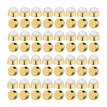 Fülbevaló hátlapok rögzítése Fülbevaló hátlapok Szilikon fülbevaló háttámlák csapokhoz Arany biztonságos pótlások csapokhoz Lelógó fülek
