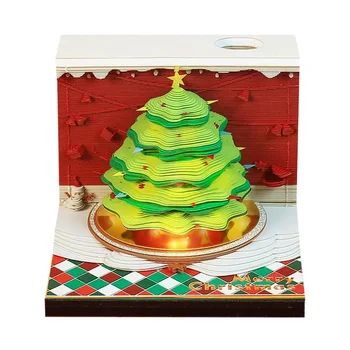 Jegyzetek Lombház Pad Block Ajándék Karácsonyi dekoráció Irodák Papír Omoshiroi naptár Születésnapi jegyzettömb Jegyzettömb