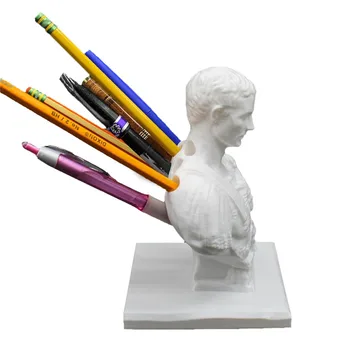 EZONE Julius Caesar szobor Irodai íróasztal tolltartó Irodai íróasztal rendszerező Irodai dekoráció Tolltartó Írószer Tanár Kreatív ajándékok