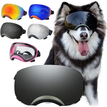 1 Kisállat kellékek Mágneses kisállat szemüveg Közepes és nagy kutya mágnes védőszemüvegek Szélálló hóálló UV-védő napszemüveg