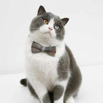 Macska karácsonyi csokornyakkendő nyakörv cica plédek nyakörv ünnepi party nyak nyakörv 2db
