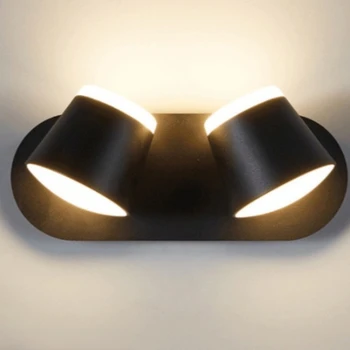 Modern LED fali lámpák Nappali 360 forgatás Fali lámpák hálószobai világítótestek világítás Fürdőszoba tükör fényszórók Sconce