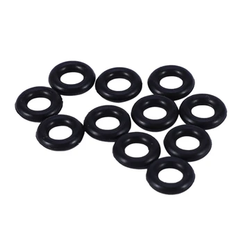 10 db Fekete gumi olajtömítés O alakú gyűrűk Tömítőalátétek 8 x 4 x 2 mm