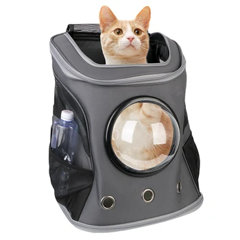 Hordozható űrkapszula kisállat-hordozó táska lélegző macska váll hátizsák összecsukható nagy kapacitású kültéri utazás kisállat-szállító táska