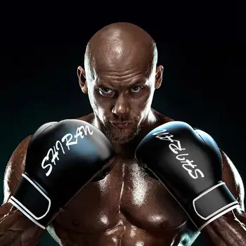 Boksz kesztyűk Muay Thai Kick Boxing PU bőr sparring nehéz táska edzőkesztyű kesztyű kesztyű