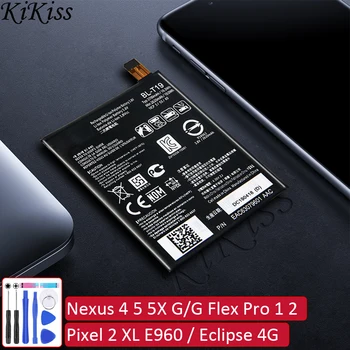 BL-T5 akkumulátor LG Nexus 4 5 5X G / G Flex Pro 1 2 / Pixel 2 XL E960 Occam Mako Eclipse 4G LTE E970 E971 E975 F180 E973 LS970