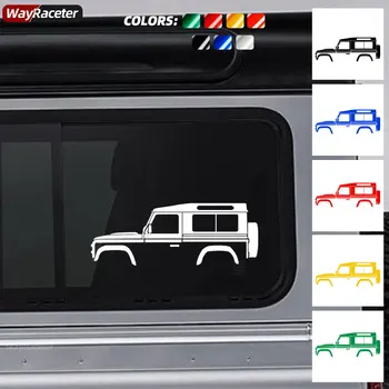 Autóablak matrica Automatikus grafika Karosszéria lökhárító fényvisszaverő vinil matrica Land Rover Defender 90 110 2022 Tartozékokhoz