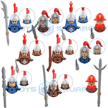 Az ősi csuka szablya tábornok széleskard hosszú kés katona baklövés lovassági parancsnok modell blokkok MOC kockák készlet játékok