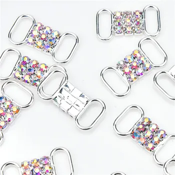 Fém csatok 300Db/Lot Ab kristálycsatok gyémánt Diy esküvői cipőhöz táska kézimunka kártya szalag kiegészítők dekoráció