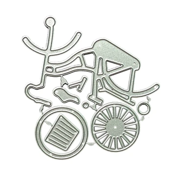 2024 Új kerékpár fémvágó szerszámok stencil DIY scrapbooking album Papírkártya sablon Penész dombornyomás dekoráció