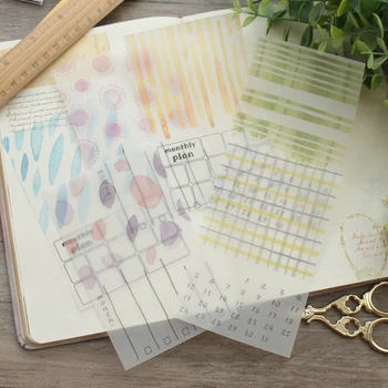 18 lap Havi terv tervezés Színes eső nap minta papírcímke tervezés Ajándékcímke dekoráció scrapbooking DIY háttér