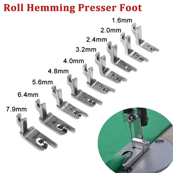 Kiváló minőségű 1db / tétel ipari egytűs háztartási varrógép tartozékok Presser láb láb készlet szegély láb alkatrész