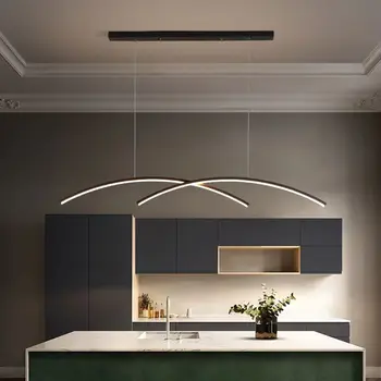 Modern LED csillár Mennyezeti lámpa minimalista északi nappali Étkező tanulmány Dekoratív lámpák