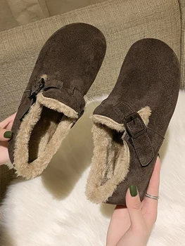 Márka női cipő Csizma-női lapos sarok kerek lábujj téli lábbeli Ausztrália Divat 2023 Alacsony hölgyek Vádli középső vádli Középső vádli hó