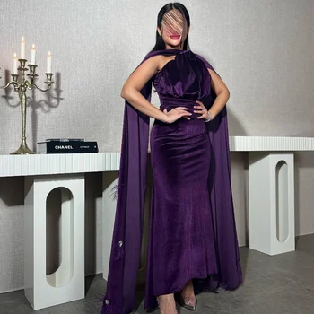 Serendipity فستان رسمي Egyenes egyvállú formális estélyi ruha elegáns kötőtollak koktélbáli báli ruha nőknek 2024