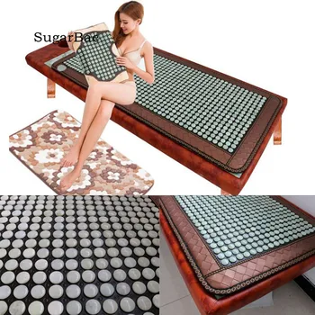 Új érkezésű fűtőpárna bőr jáde szőnyeg Far infravörös termikus turmalin kanapé matrac 70X160CM