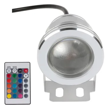  Led víz alatti fény RGB 10W 12V LED víz alatti fény 16 szín 1000LM vízálló IP68 szökőkút medence lámpa világítás